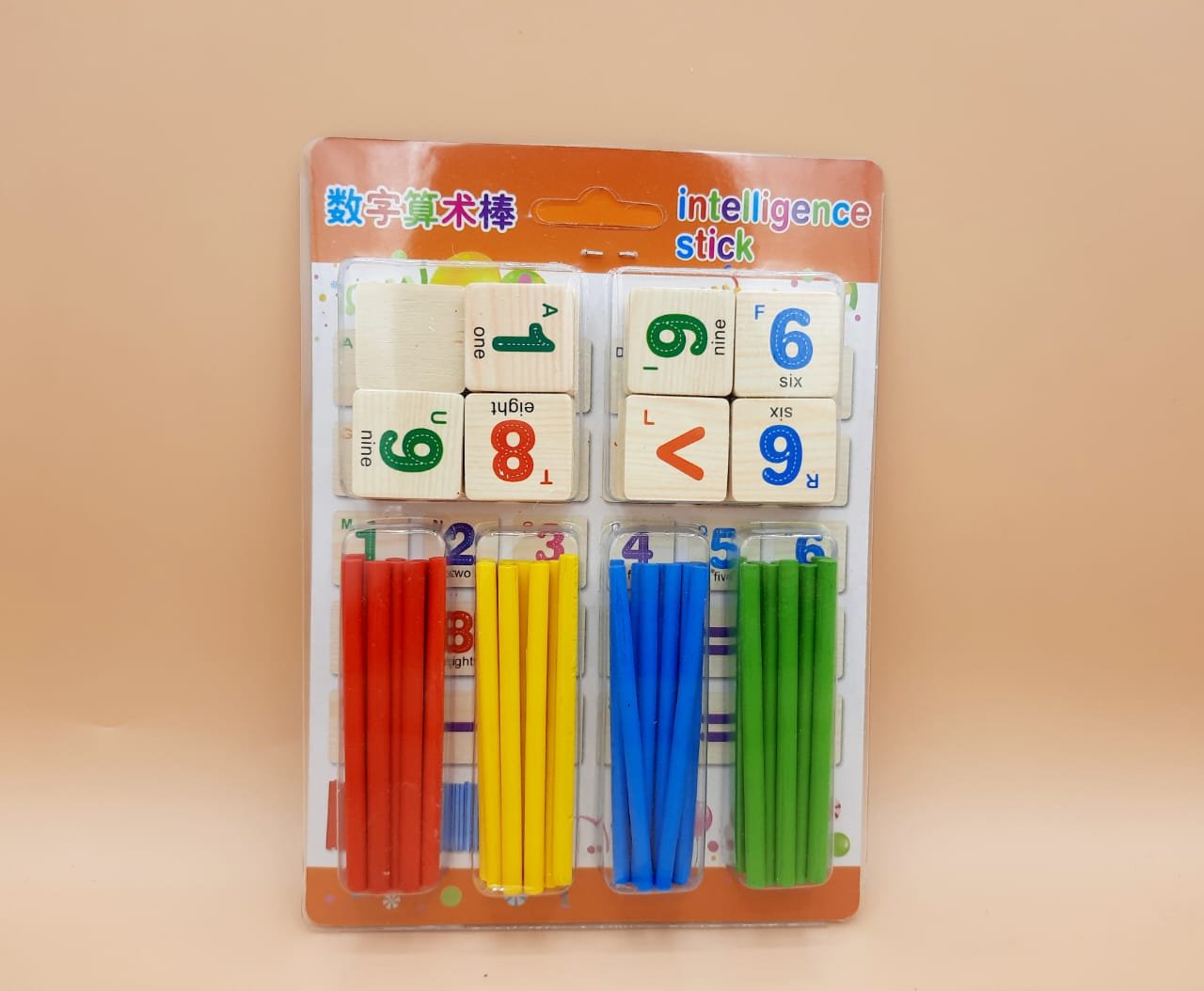 Wooden Mathematical Intelligence Counting Stick Numbers Blocks Counting Sticks T