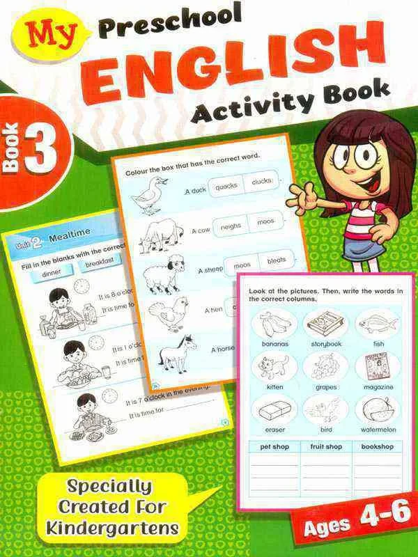 MY PRESCHOOL ENGLISH ACTIVITY BOOK-3