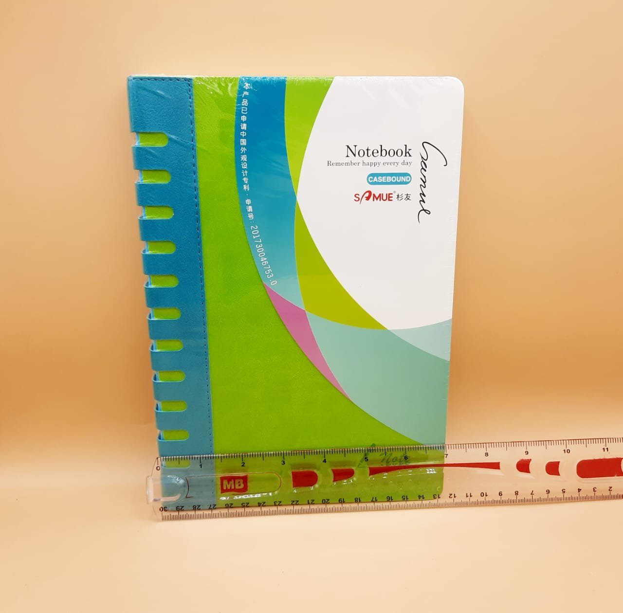 2 in1 notebook with ruler