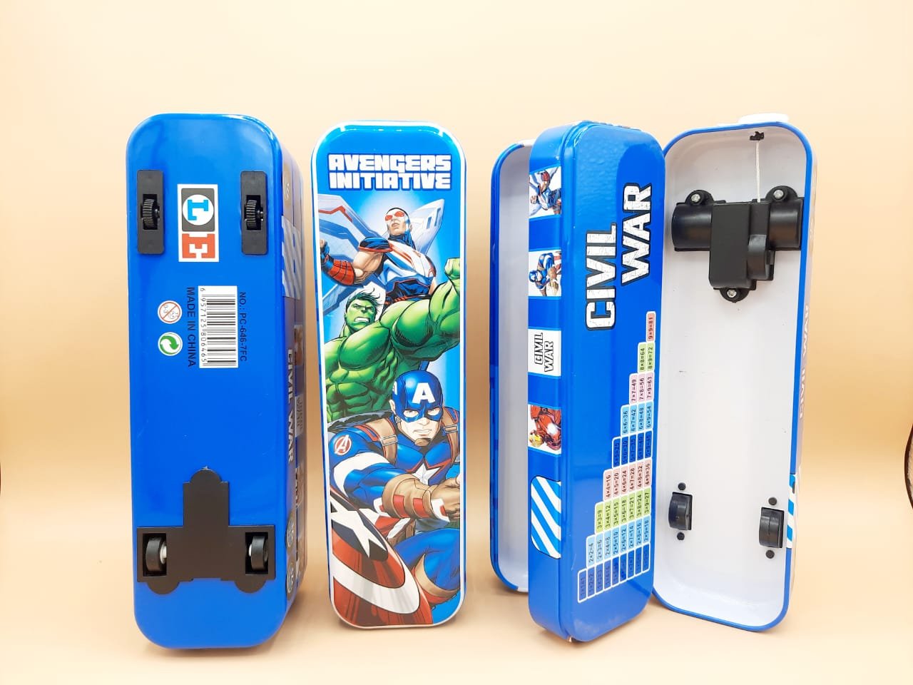 Car STYLE GEOMETRY BOX FOR BOYS AND GIRLS / MANY CARTOON CHARACTER