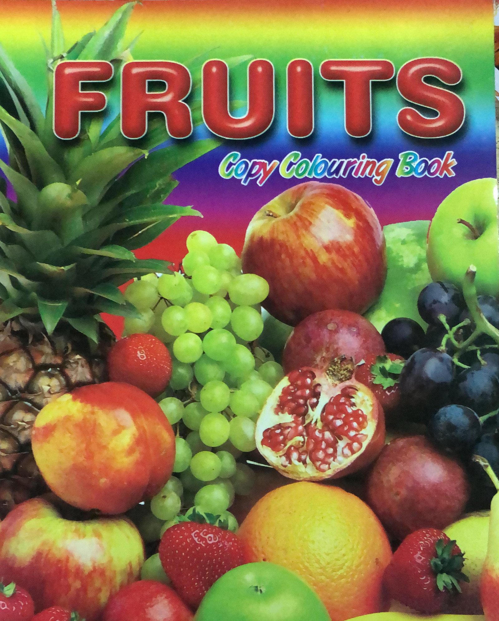 Fruits colouring book