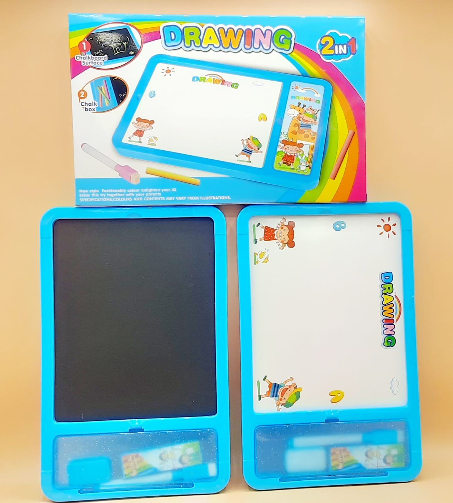 White and black board 2 in 1 for kids