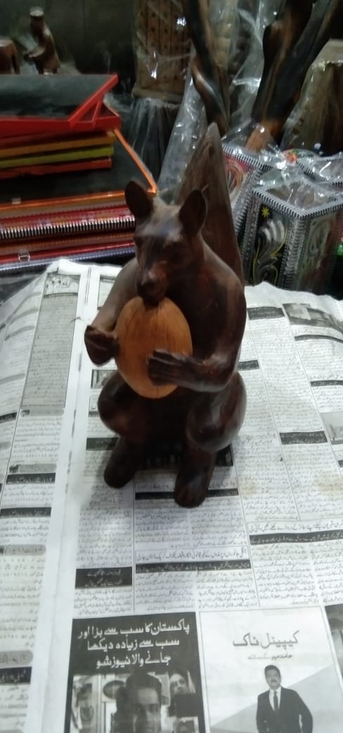 Beautiful kangaroo Wooden handi craft