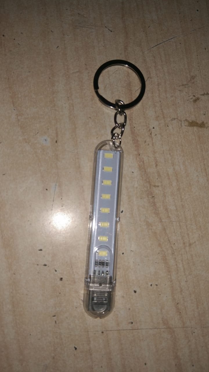  Flashlight Key Chain Portable Key Ring 