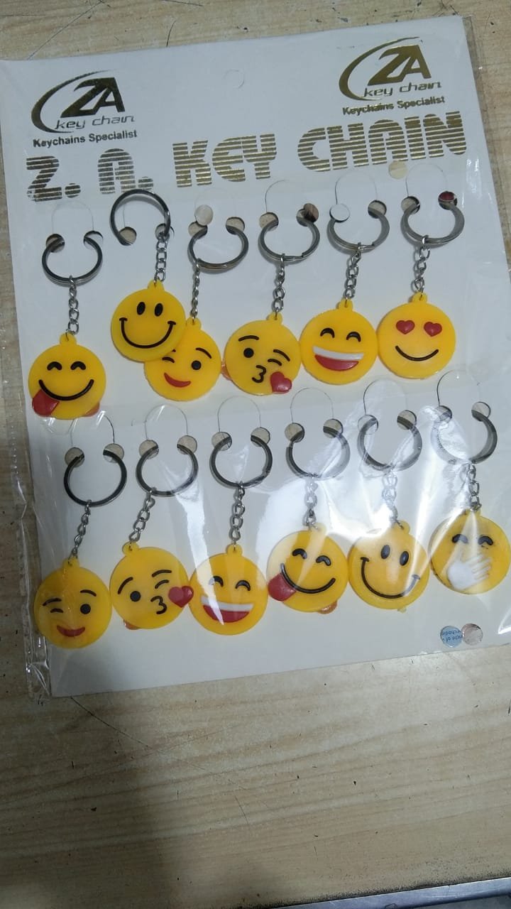 Smiling key chain