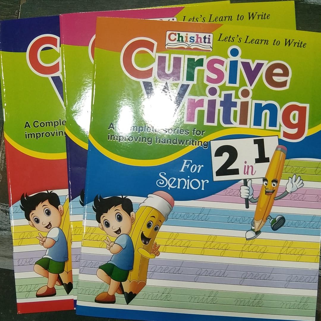 2 in 1 Cursive Writting Book for senior